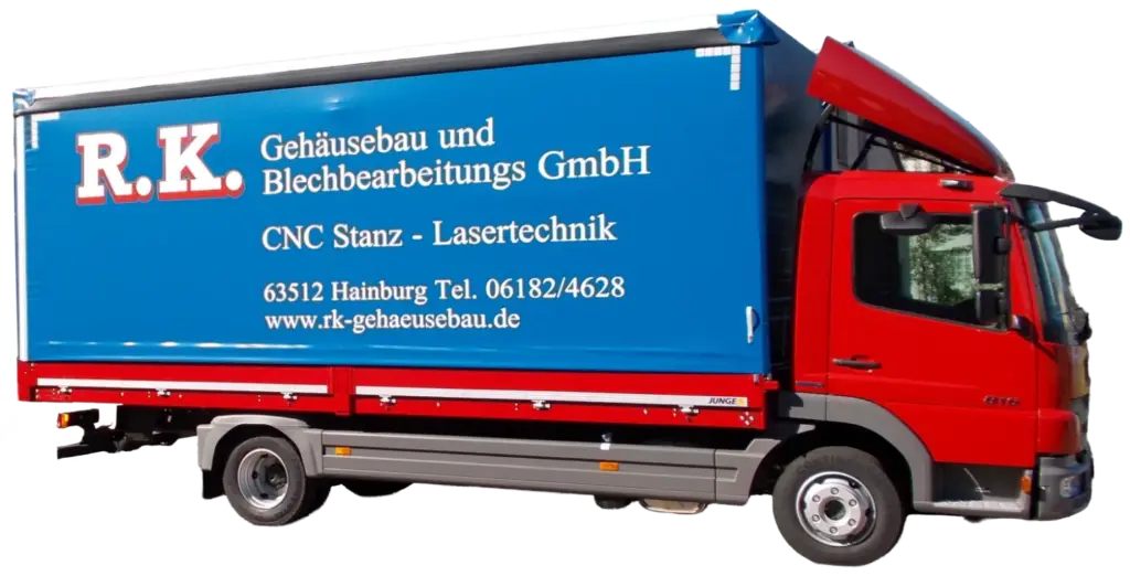 Firmenfahrzeug der R.K. Gehäusebau und Blechbearbeitungs GmbH
